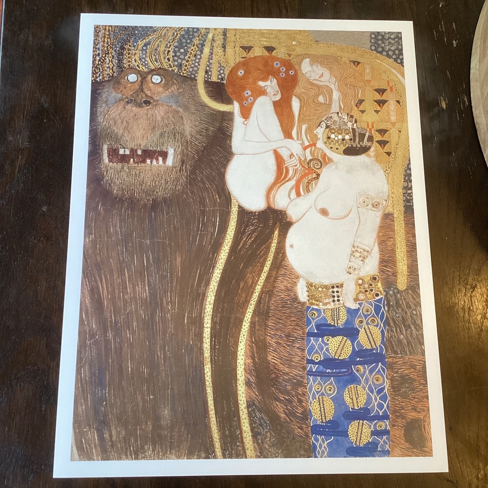 Gustav Klimt Beethoven Frieze Giant Typhoeus Taschen Art Print 10x13